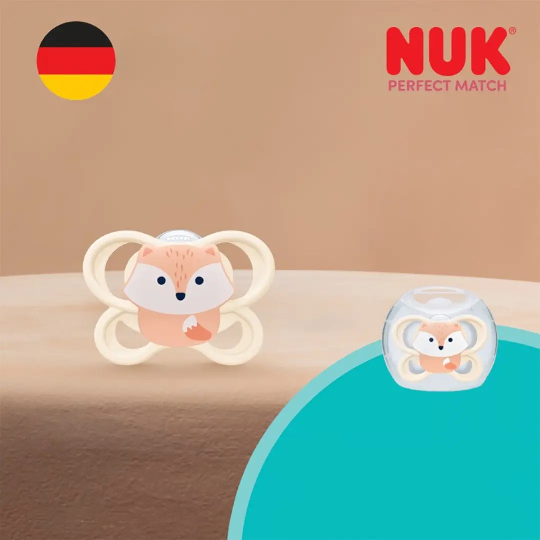 NUK Perfect Match Air Fopspeen Siliconen 0-6m - Multicolor - afbeelding 6 van 6