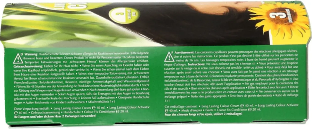Hennaplus Long Lasting Colour 3 Donkerbruin 100ml
