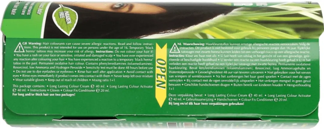 Hennaplus Long Lasting Colour 3 Donkerbruin 100ml