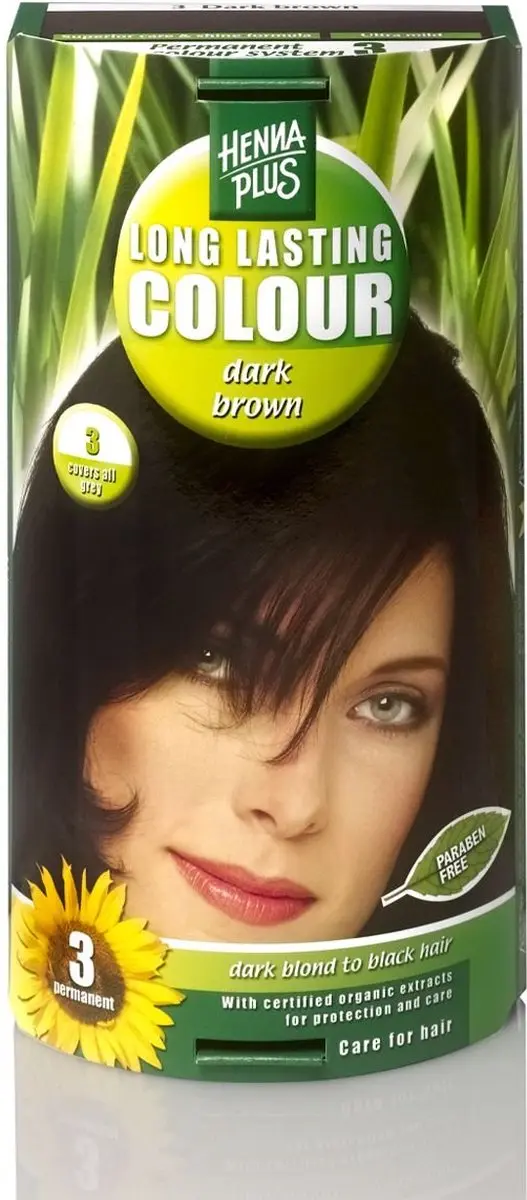Hennaplus Long Lasting Colour 3 Donkerbruin 100ml - afbeelding 6 van 6