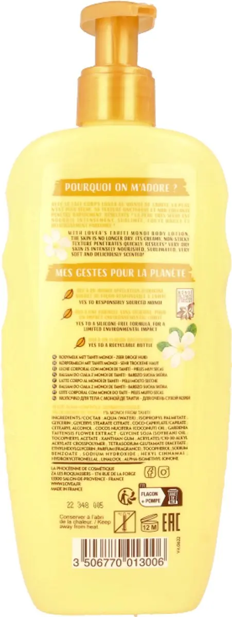 Lovea Bodylotion Monoï de Tahiti 250ml