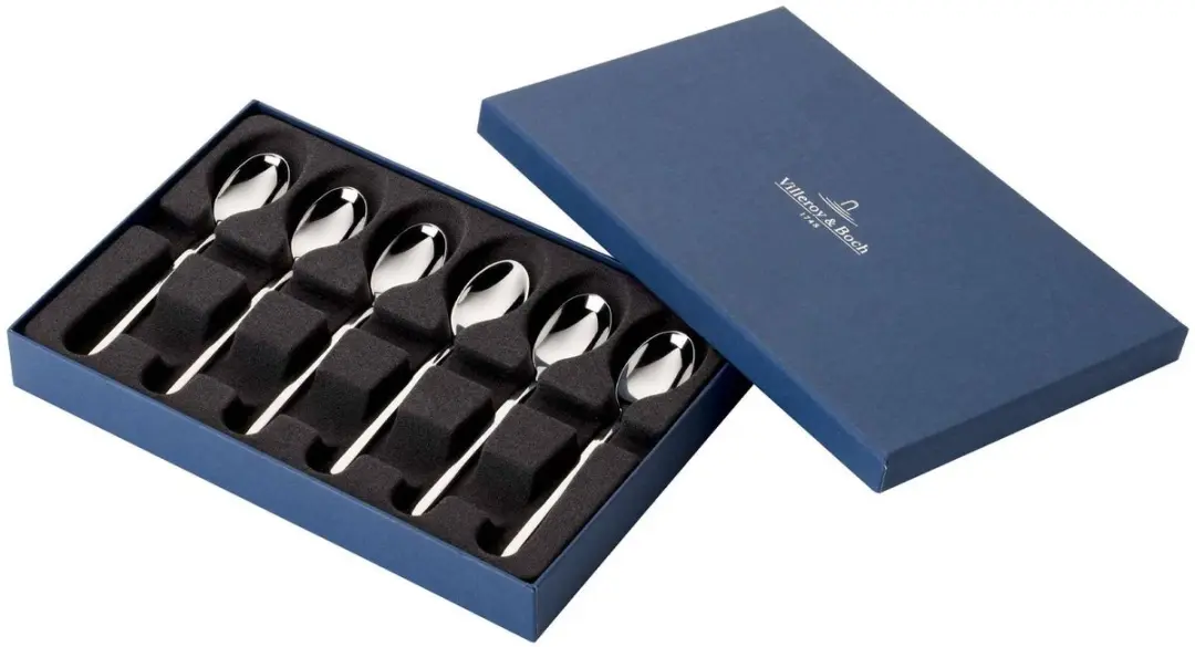 Villeroy & Boch NewWave Espressolepels - 6 Stuks - Zilver