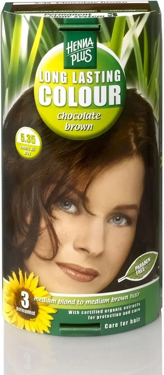 Hennaplus Long Lasting Colour 5.35 Chocolate Brown Haarverf