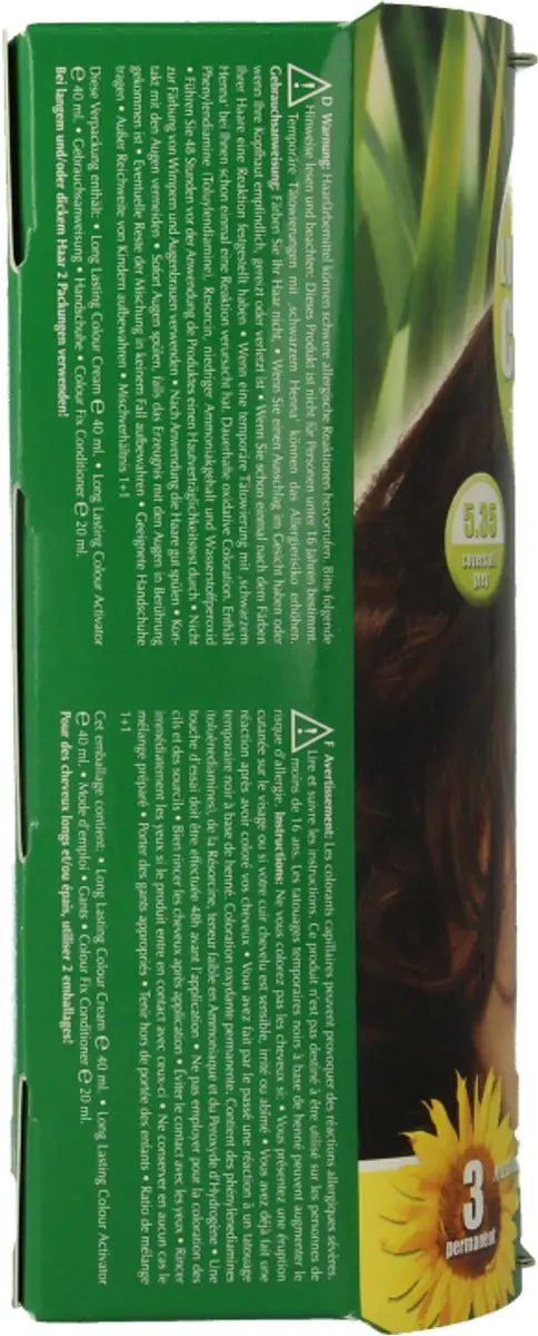 Hennaplus Long Lasting Colour 5.35 Chocolate Brown Haarverf - 100ml