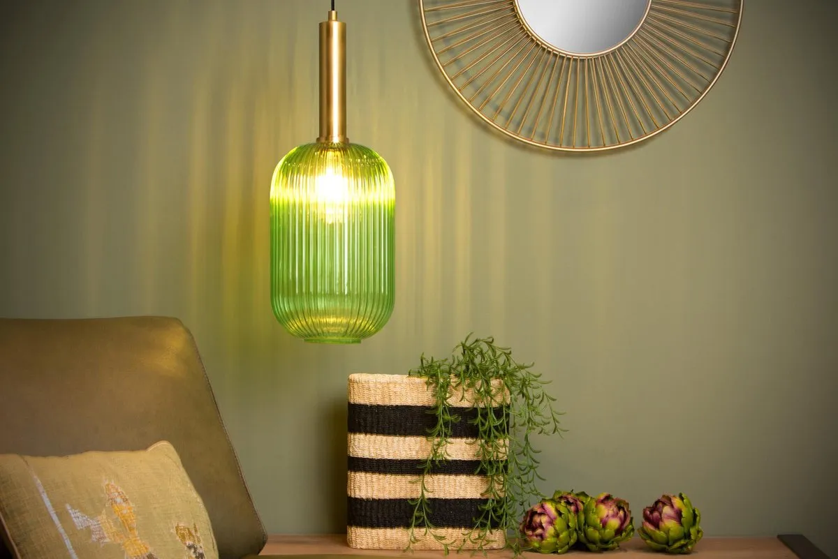Lucide Maloto Hanglamp Ø20cm Groen - 1xE27