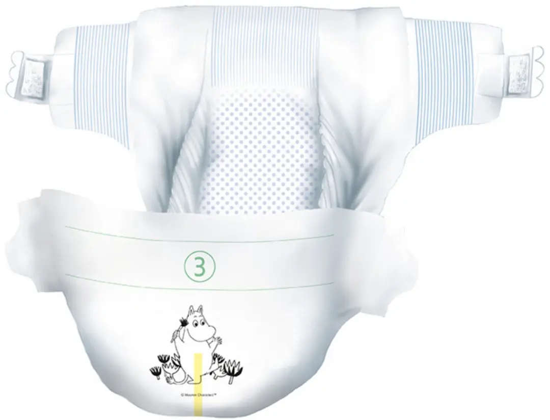 Moomin Baby Eco Wegwerpluiers Maat 3 - 126 Stuks