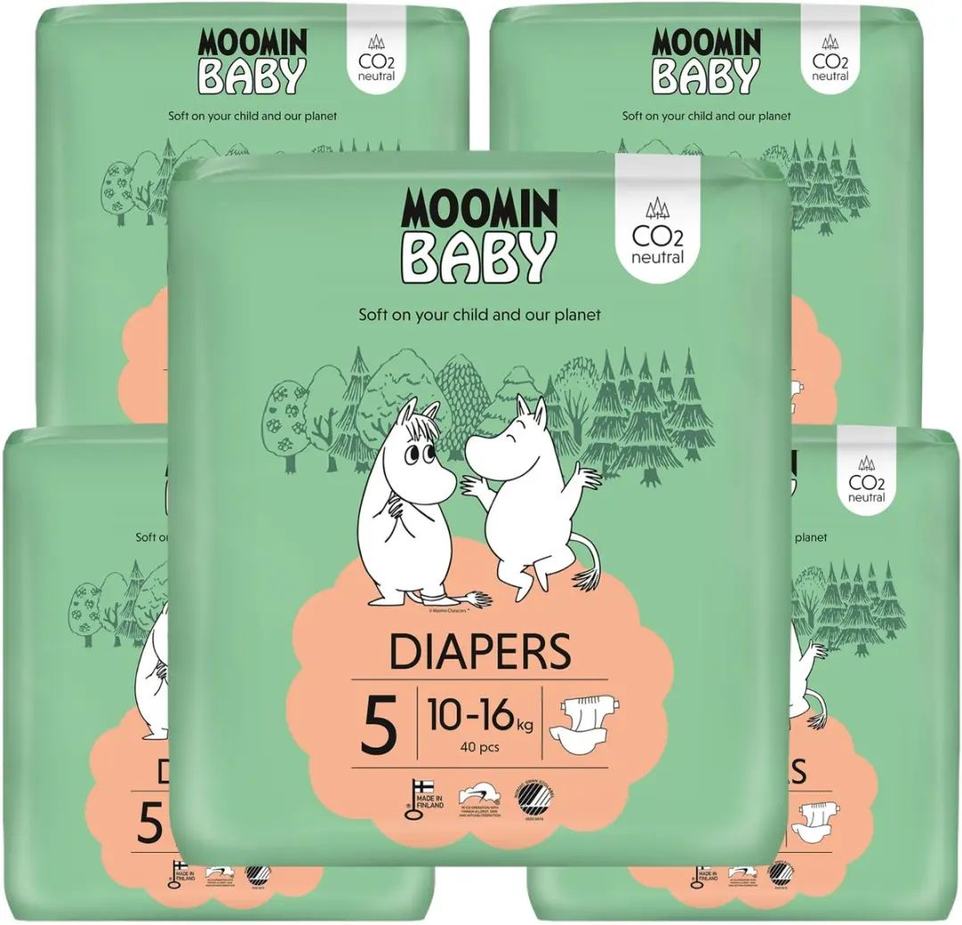 Moomin Baby Eco Wegwerpluiers Maat 5