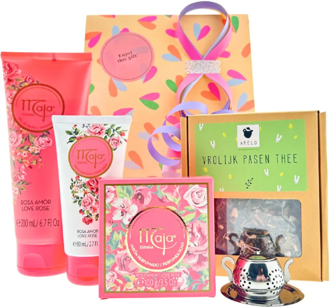 Maja Love Rose Cadeauset Pasen - Zeep/Douchegel/Handcrème