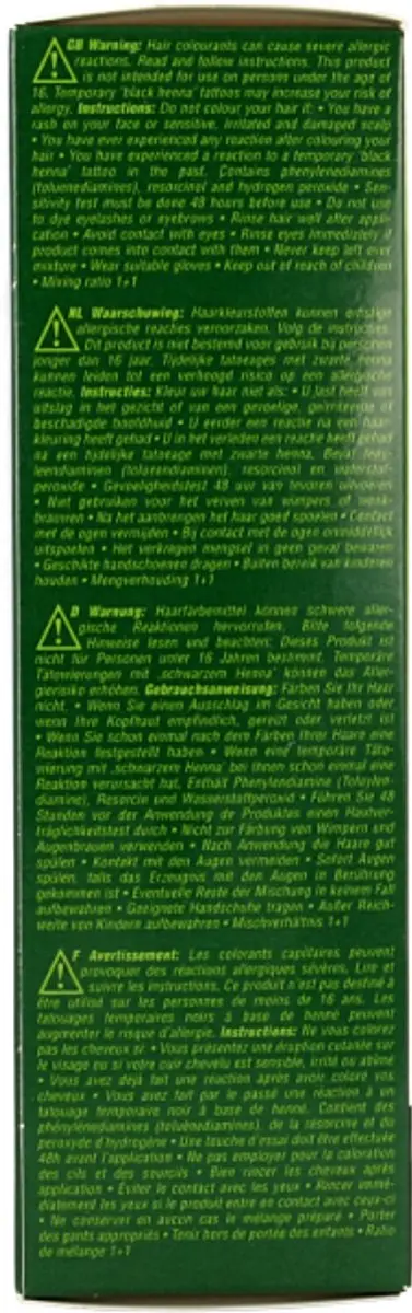 Hennaplus Men's Own Black Haarverf 80ml - Grijs