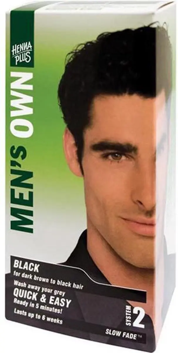 Hennaplus Men's Own Black Haarverf 80ml - Grijs - afbeelding 6 van 6
