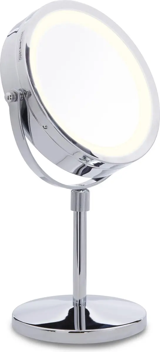 Lanaform Stand Mirror X10 Verlichte Ledspiegel 32,5cm - Zilver
