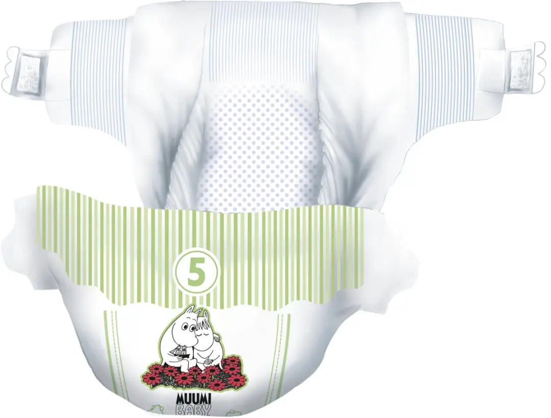 Moomin Baby Eco Wegwerpluiers Maat 5 - 120 Stuks