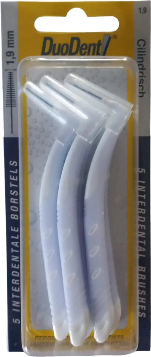 Duodent Interdentale Rager Borstels Cilindrisch 1.9mm - 5 Stuks