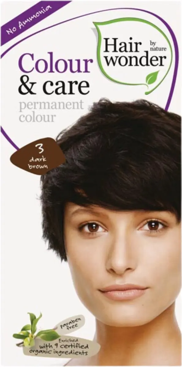 Hairwonder Colour & Care 3 Dark Brown Haarverf 100ml - afbeelding 6 van 6
