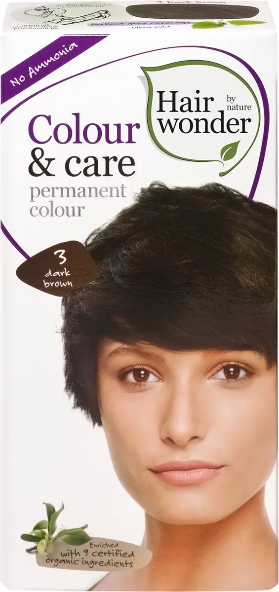 Hairwonder Colour & Care 3 Dark Brown Haarverf 100ml