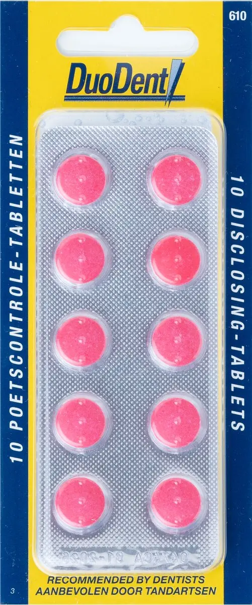 Duodent Poetscontrole Tabletten 10 Stuks