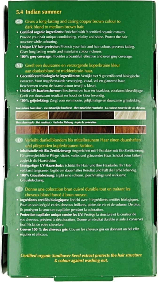 Hennaplus Long Lasting Colours 5.4 Indian Summer Haarverf - Bruin/Rood