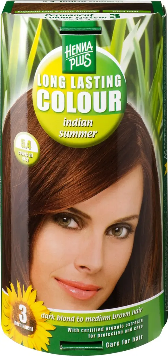 Hennaplus Long Lasting Colours 5.4 Indian Summer Haarverf - Bruin/Rood