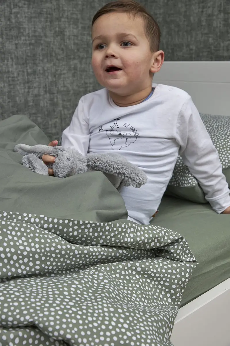 Meyco Baby Uni Hoeslaken Juniorbed 70x140/150cm - Forest Green