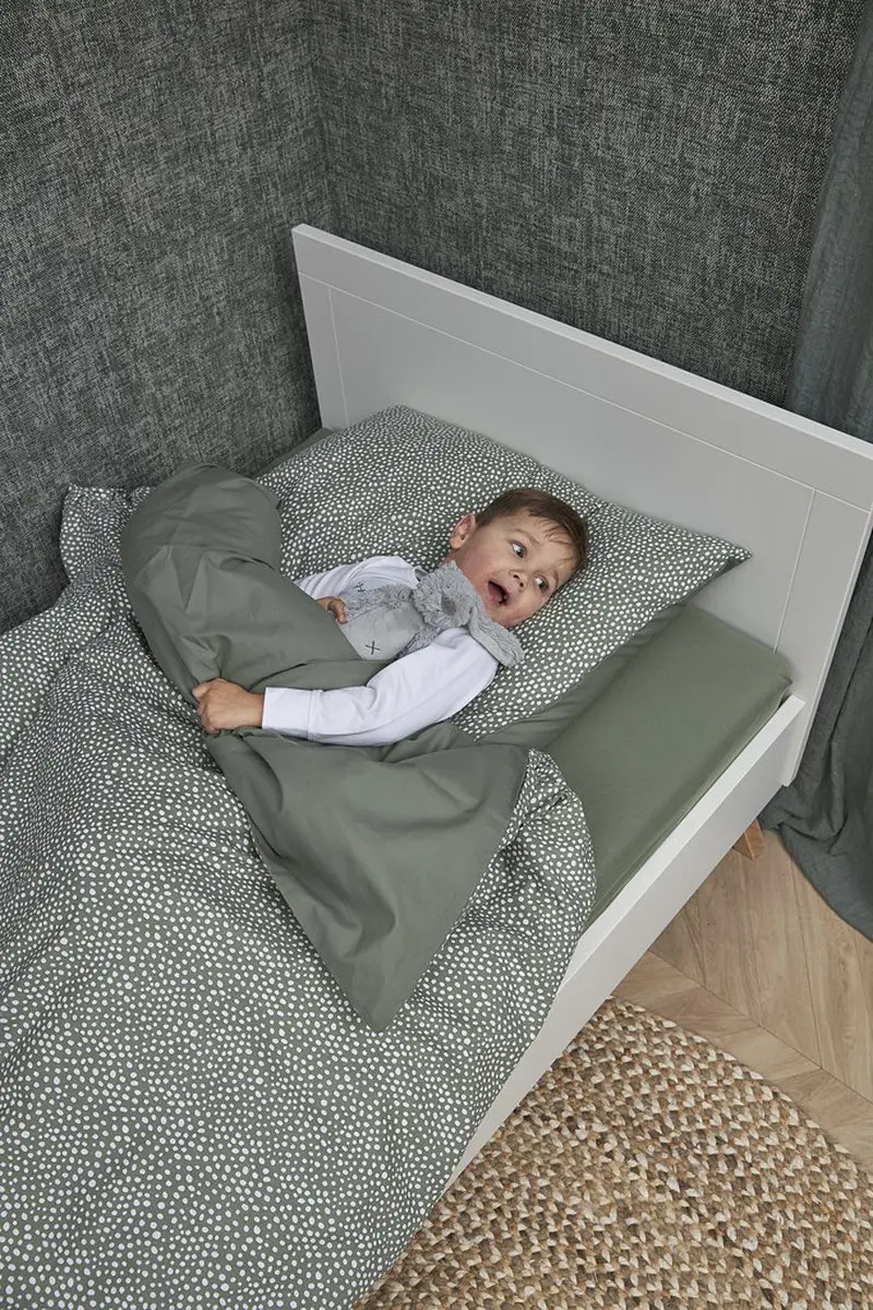 Meyco Baby Uni Hoeslaken Juniorbed 70x140/150cm - Forest Green