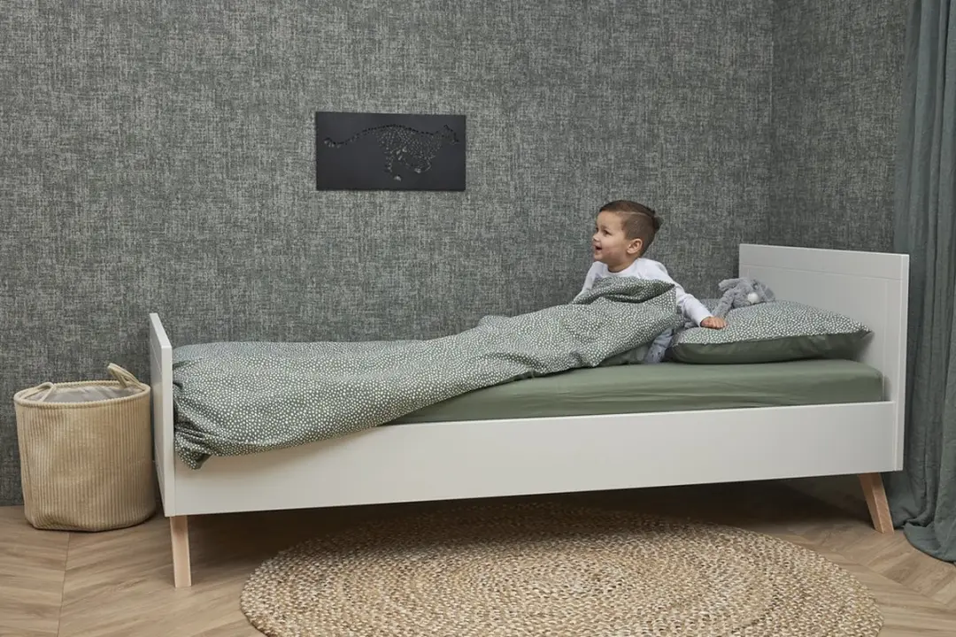 Meyco Baby Uni Hoeslaken Juniorbed 70x140/150cm - Forest Green