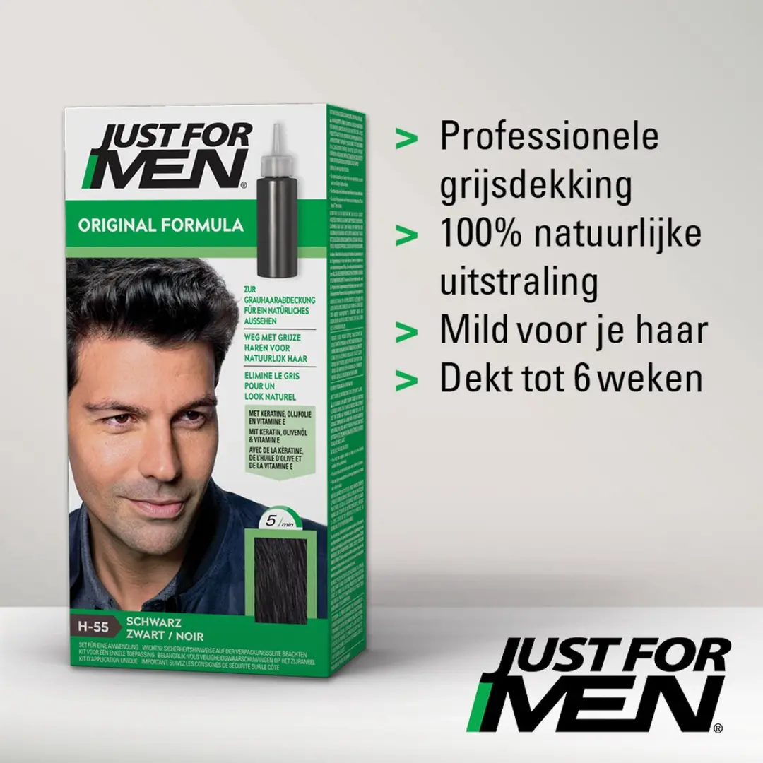 Just For Men Original H55 Zwart Haarverf - 66ml