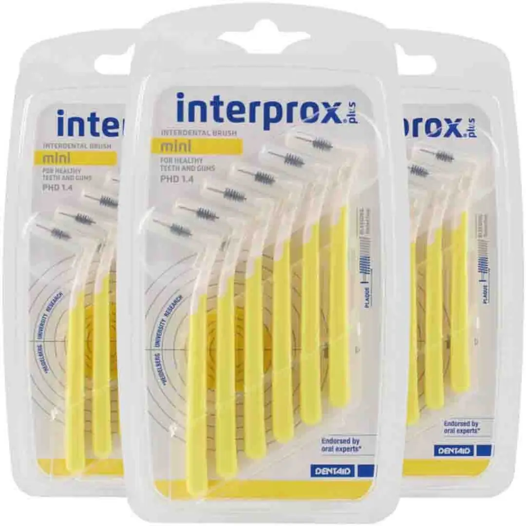 Interprox Plus Mini Geel 1,4mm - 18 Stuks (3x6)