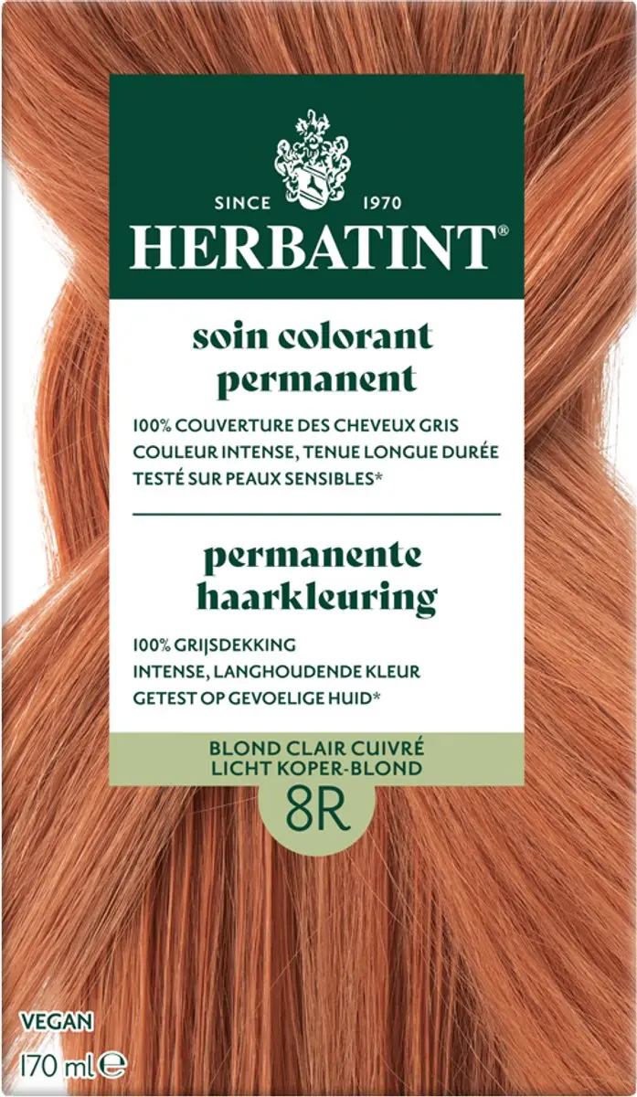 Herbatint Haarverf 8R Licht Koper Blond - 170ml
