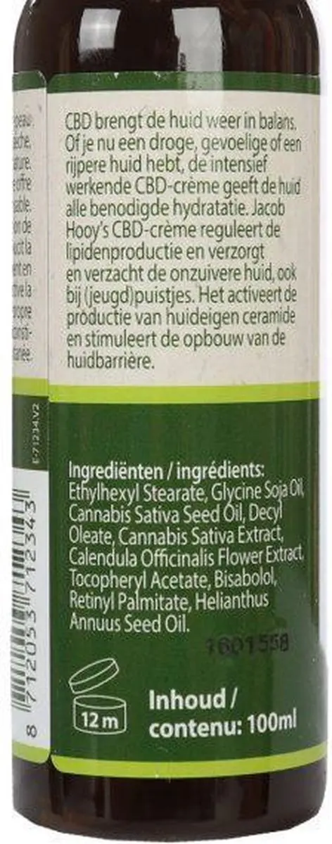 Jacob Hooy CBD+ Huidolie 100ml
