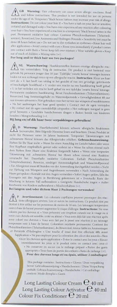 Hairwonder Colour & Care 6 Donker Blond Haarverf - 3 Stuks
