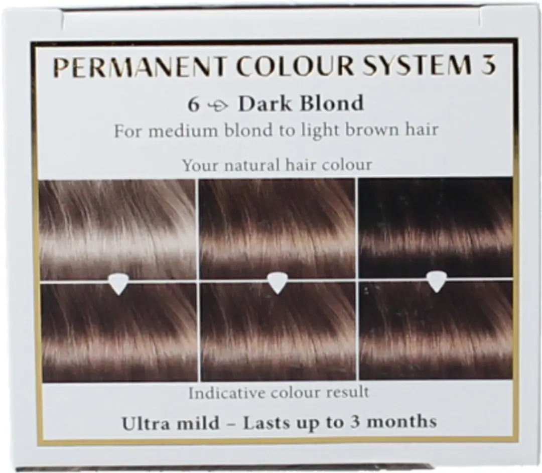 Hairwonder Colour & Care 6 Donker Blond Haarverf - 3 Stuks