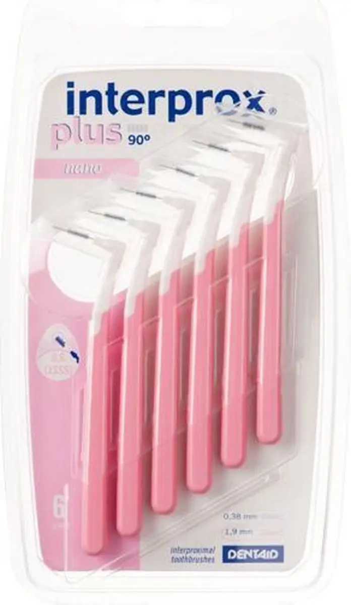 Interprox Plus Nano Flosdraad 19mm - 6 Stuks