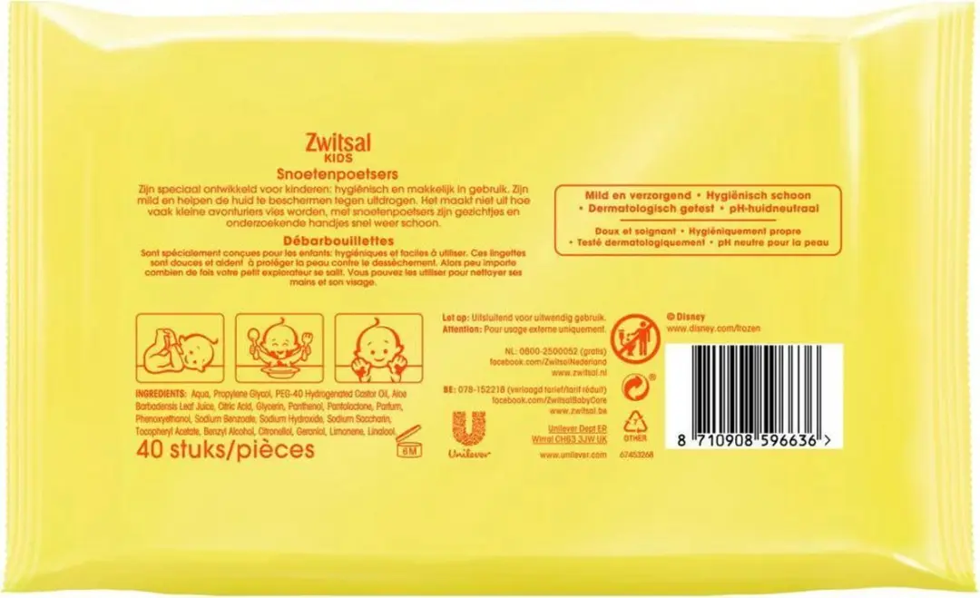 Zwitsal Kids Snoetenpoetsers - 64 Doekjes (2x24)