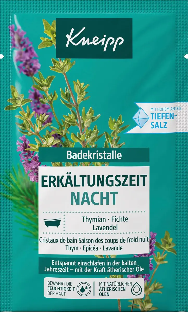 Kneipp Badzout Erkältungszeit Nacht 60g