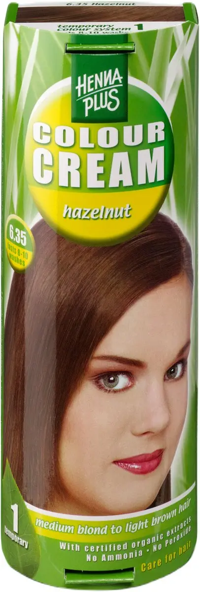 Hennaplus Kleurcrème Hazelnoot 6.35 - 60ml