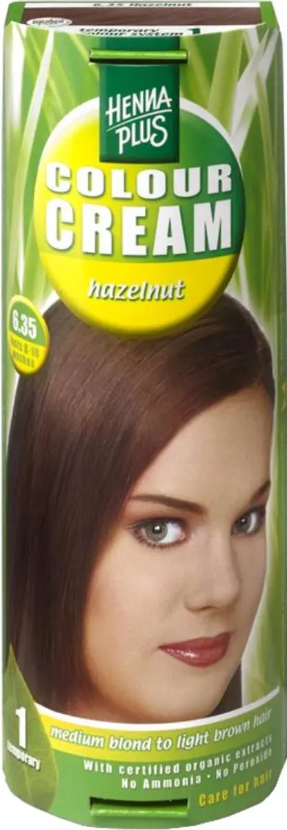 Hennaplus Kleurcrème Hazelnoot 6.35