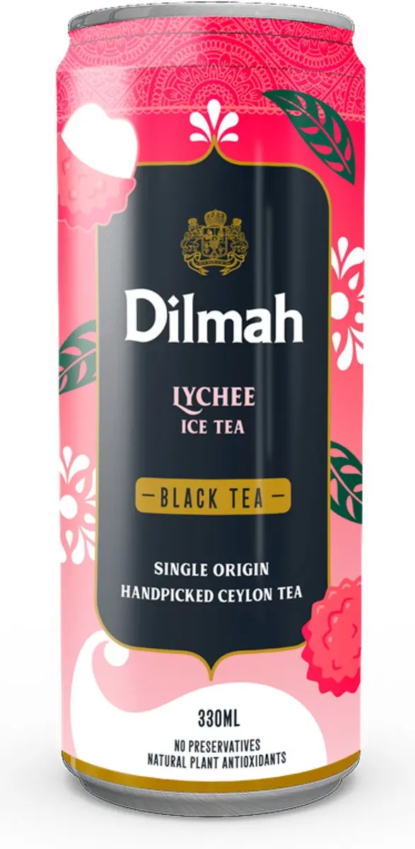 Dilmah Lychee Ice Tea Black Tea 330ml