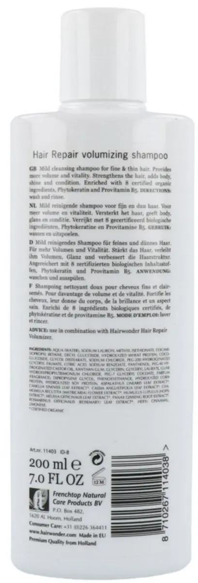 Hairwonder Hennaplus Voluminizer Shampoo 200ml