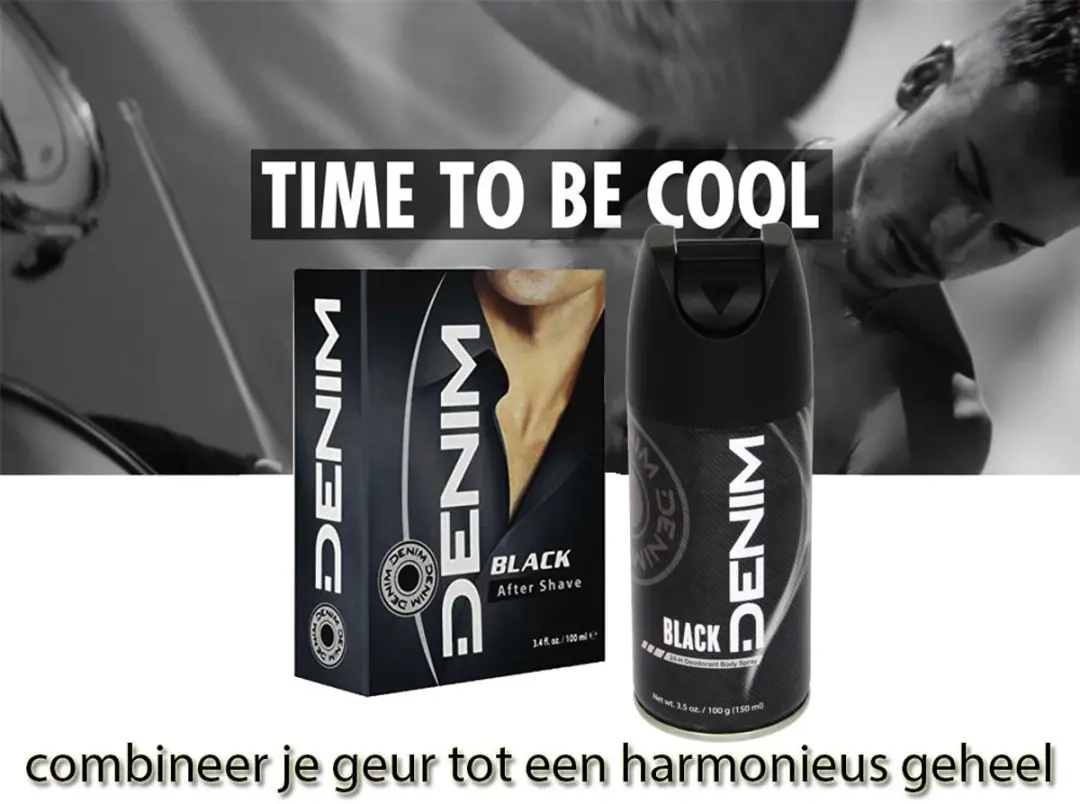Denim Black Aftershave & Deodorant Spray