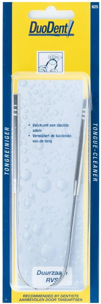 Duodent Tongreiniger RVS - Zilver