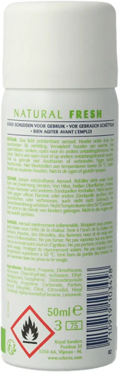 Odorex Mini Deospray Natural Fresh 50ml