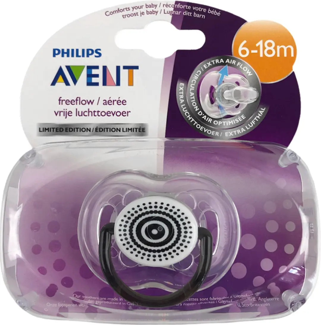 Philips Soother Fashion SCF172/10 - 6-18 maanden - Wit