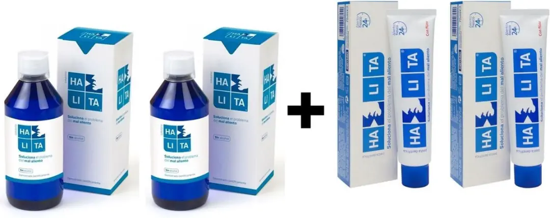 Halita Mondwater & Tandpasta Voordeelpakket