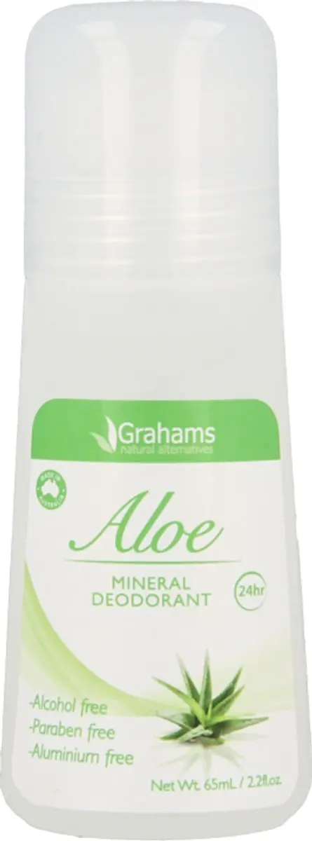 Grahams Aloë Mineral Deodorant Roll-on 65ml