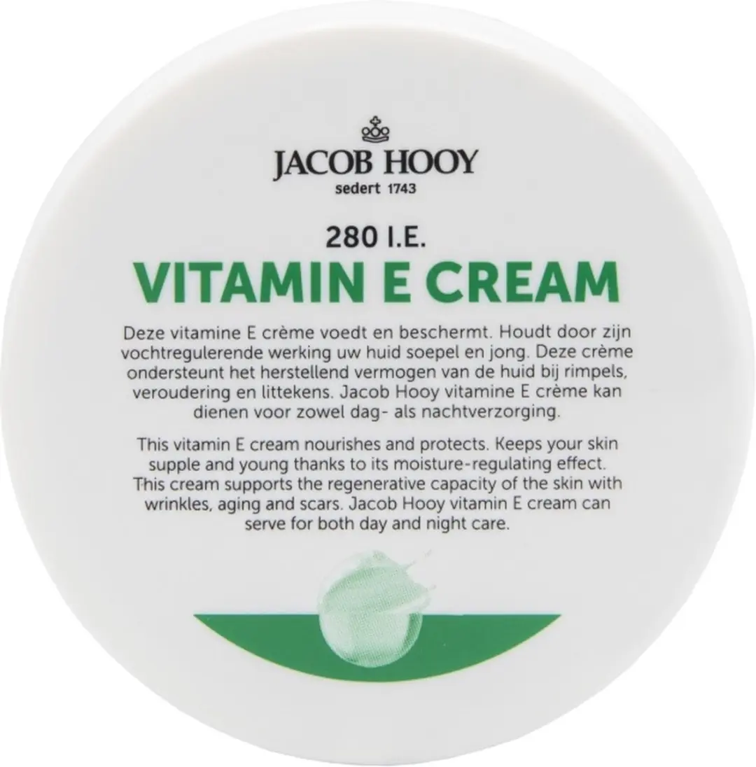 Jacob Hooy Vitamine E Crème 140ml