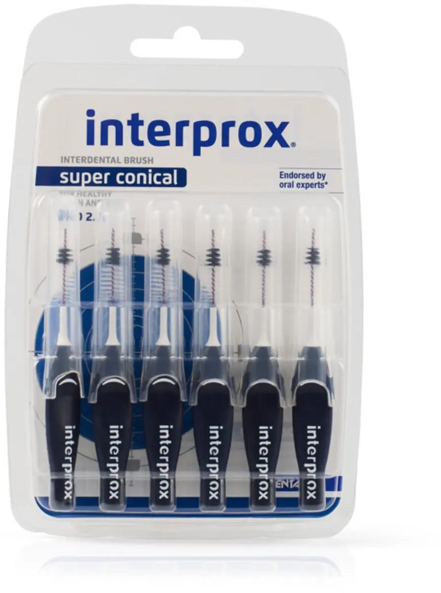 Interprox Super Conical PHD 2,0mm - 6 Ragers - Donkerblauw - afbeelding 6 van 6