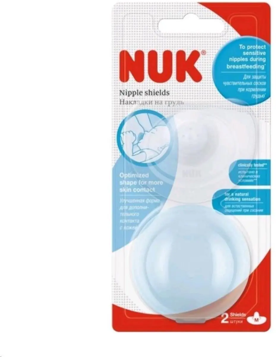 NUK Siliconen Tepelbeschermers M - 2 Stuks