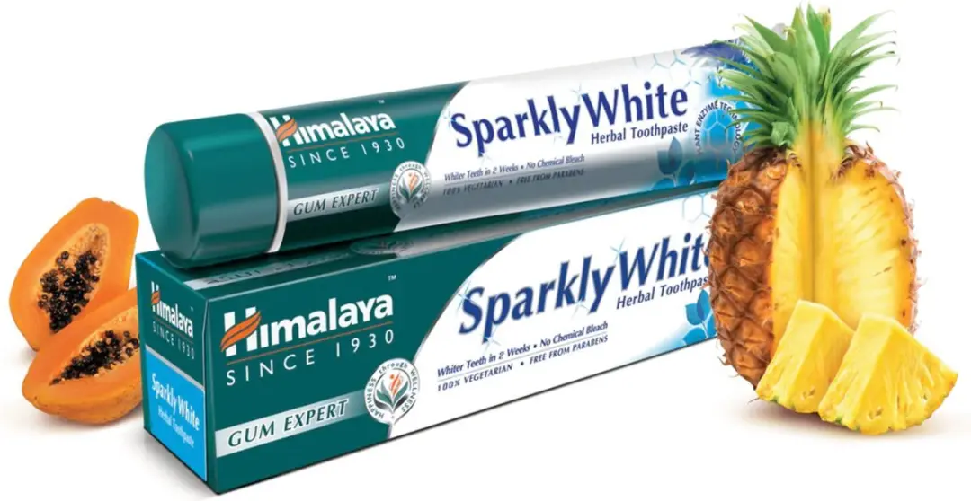 Himalaya Herbals Sparkling White Kruidentandpasta 75ml - Zonder Fluoride/Parabenen