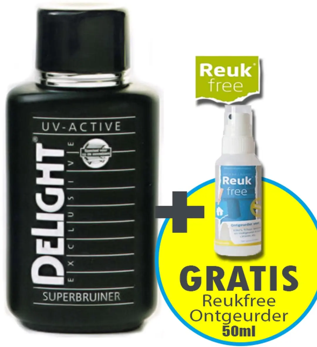 Delight Superbruiner Tanning Milk & Reukfree Combi
