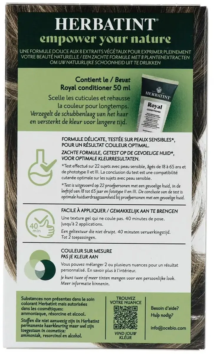 Herbatint Haarverf 6N Donker Blond 170ml - Grijs